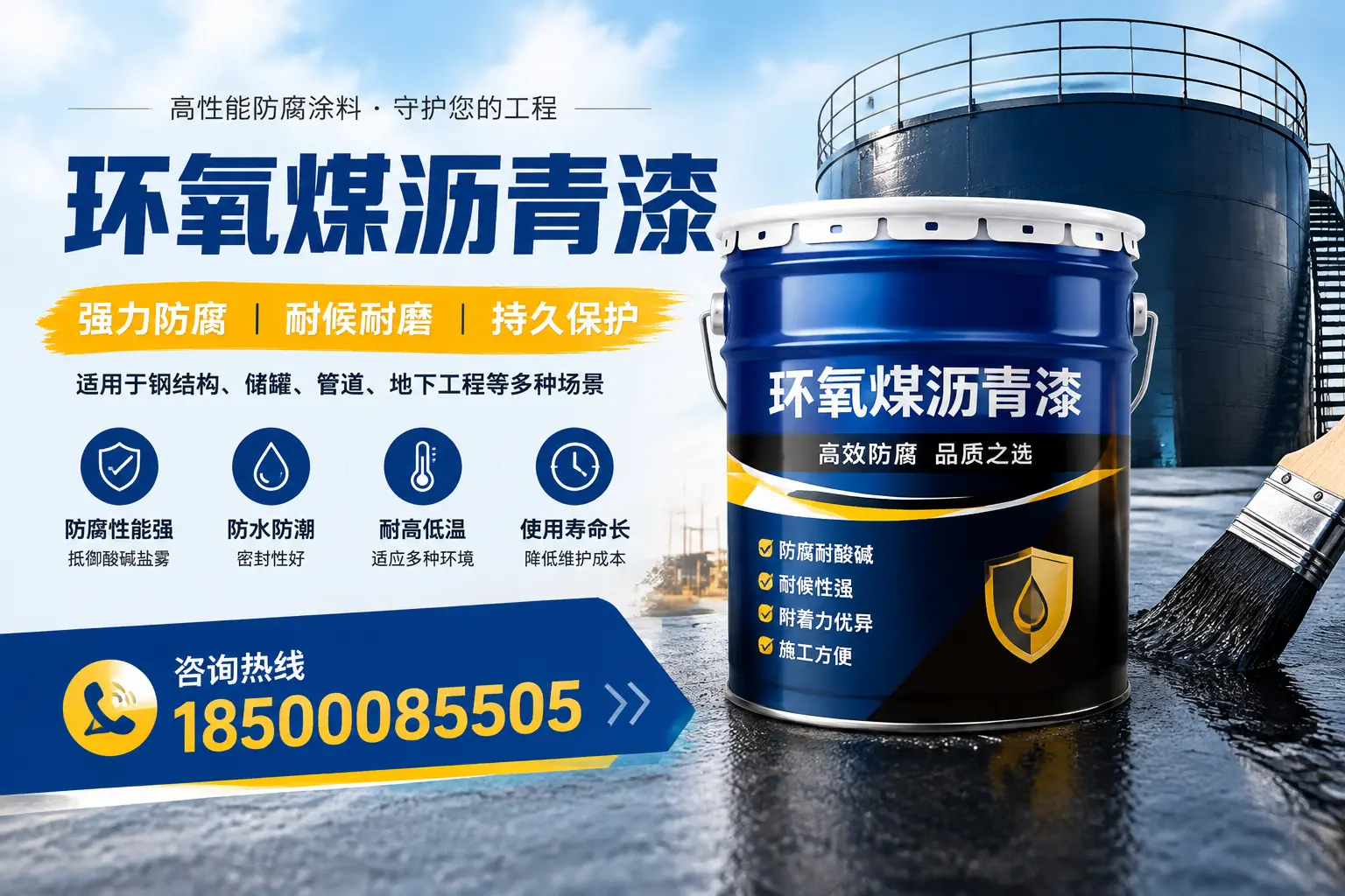 环氧煤沥青漆在工业中的应用，湘西企业的选择